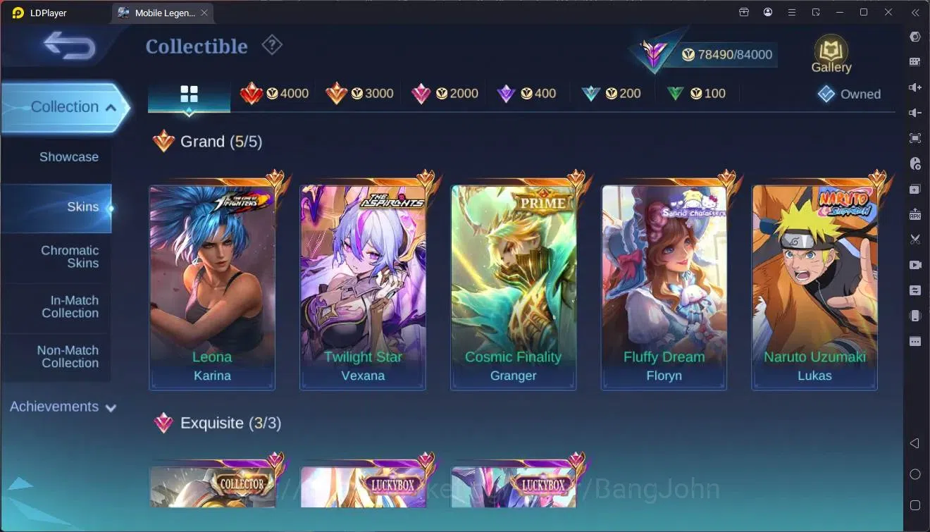 Mobile Legends: Bang Bang Accounts Global |Hero 130|Skin 285|Renowned|Naruto Lukas|AS image 7
