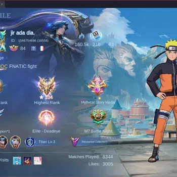 Mobile Legends: Bang Bang Collector Global |Hero 130|Skin 285|Renowned|Naruto Lukas|AS image 1