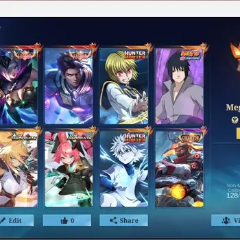 Mobile Legends: Bang Bang Accounts Collector Global|567S|Mega|Legend Miya Alucard,CC YSS Karina,LBX Zilong Fanny Hayabusa