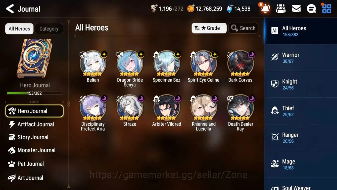 Epic Seven Accounts Mid-Tier Global Unverif|10ML (RnL, Belian, DBSenya, Etc.)|PoH ON14|MoR27|SS 1.1K|Stove(ES765Z) 2