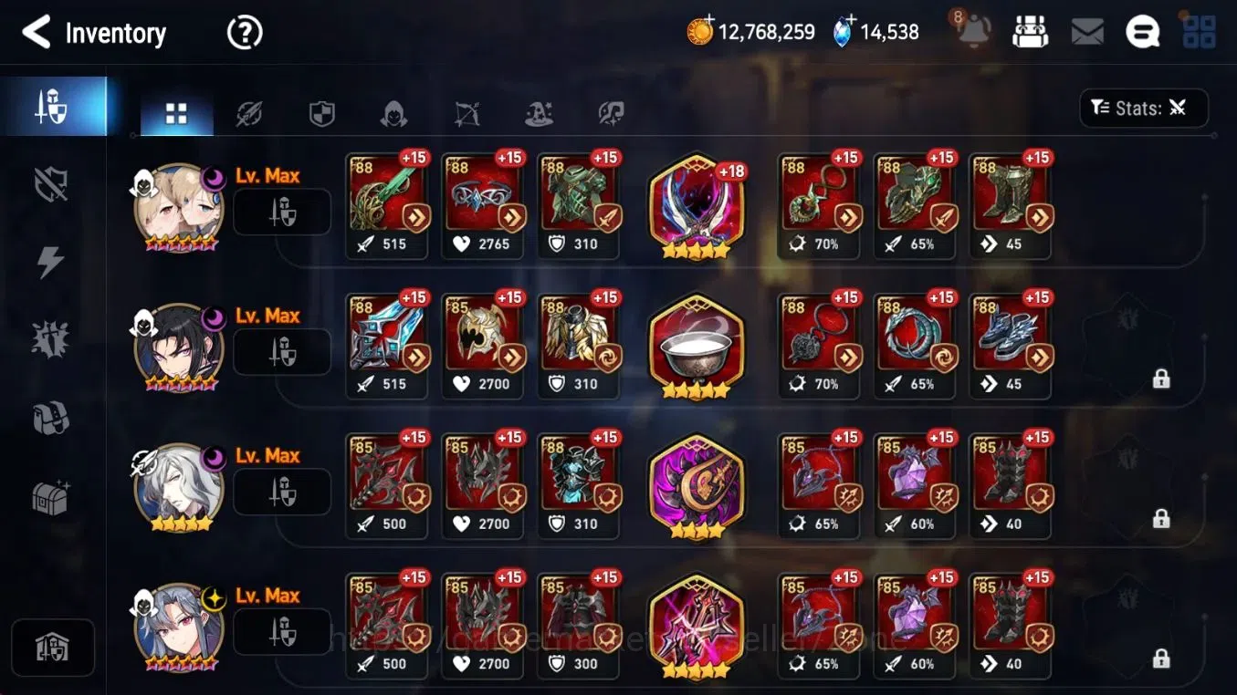 Epic Seven Accounts Mid-Tier Global Unverif|10ML (RnL, Belian, DBSenya, Etc.)|PoH ON14|MoR27|SS 1.1K|Stove(ES765Z) 9