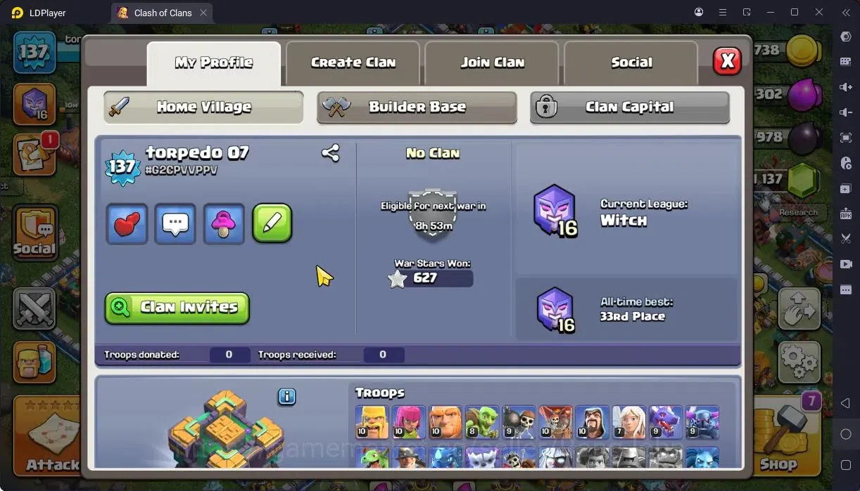 Clash of Clans Accounts High-End TH14-BH8 | LVL143 | BK66,AQ71,MP45,GW51,RC27 | BM12 |3 Legendary & 2 Gold skins | Gem1137 1
