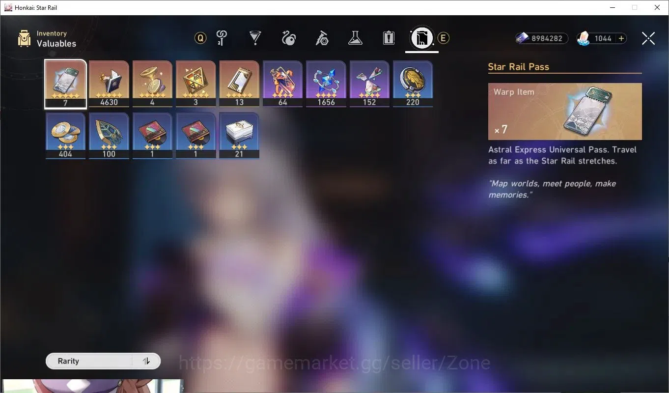 Honkai Star Rail Accounts End Game ASIA|Silver Wolf Lv60 E1|Huohuo Lv60|Yao Guang Lv60|Lucy Lv60|7 Star Rail Pass|1044 10