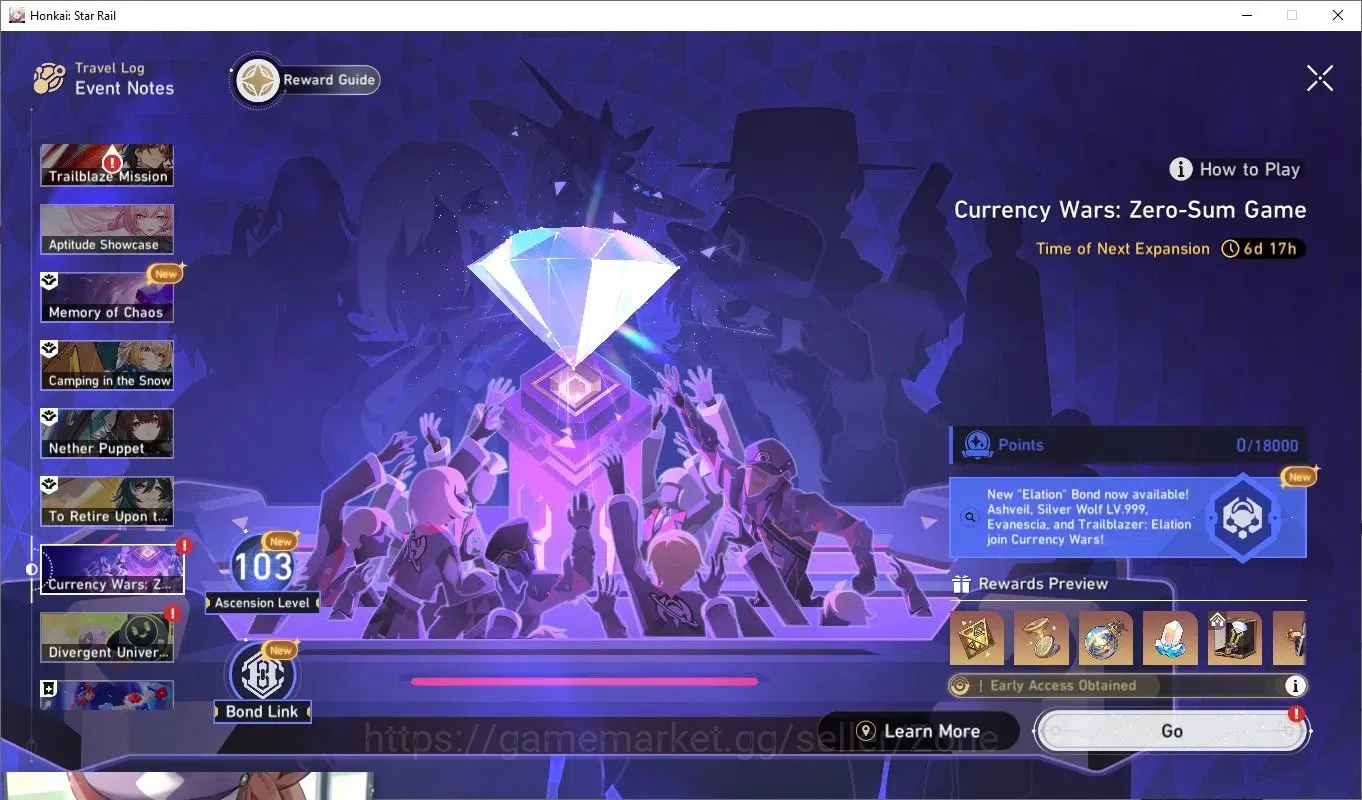Honkai Star Rail Accounts End Game ASIA|Silver Wolf Lv60 E1|Huohuo Lv60|Yao Guang Lv60|Lucy Lv60|7 Star Rail Pass|1044 2