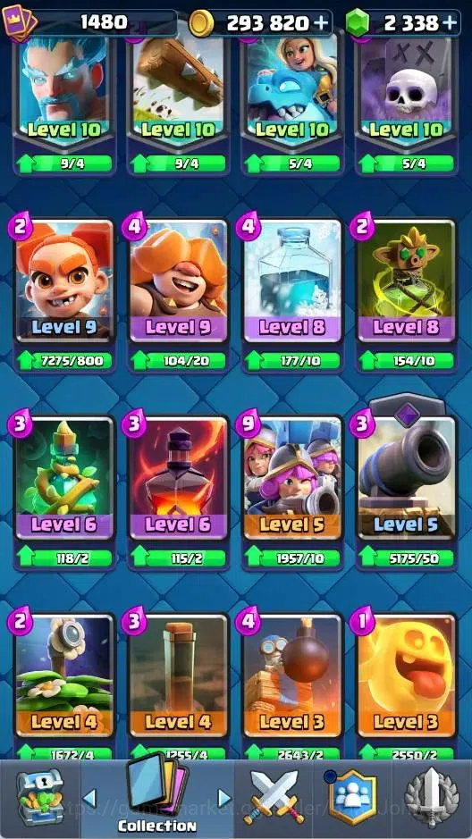 Clash Royale Accounts Mobile |KTL 15|Trophy 10216|Card 121|3 Max (Witch, image 2