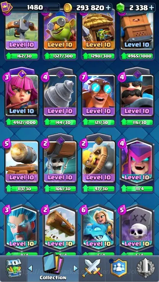 Clash Royale Accounts Mobile |KTL 15|Trophy 10216|Card 121|3 Max (Witch, image 3