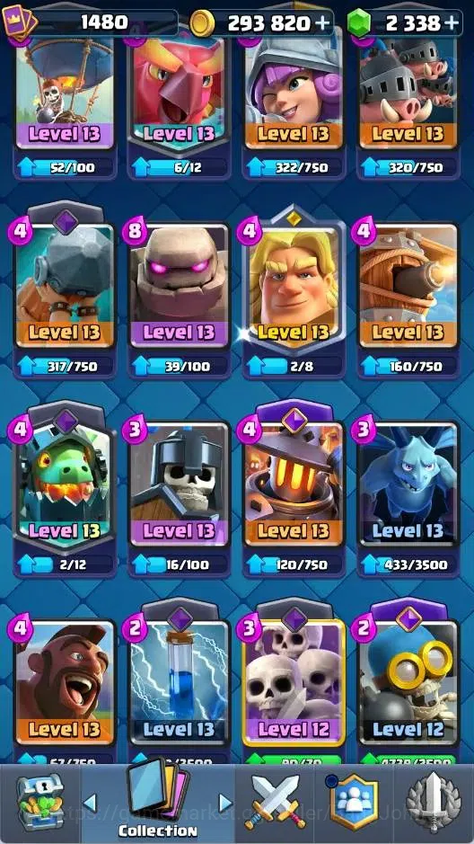 Clash Royale Accounts Mobile |KTL 15|Trophy 10216|Card 121|3 Max (Witch, image 6