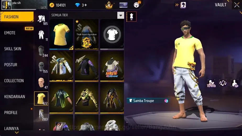 Free Fire Accounts Indonesia | 2 Evo: AK47-Blue FlameDraco&M1887-Ster image 11