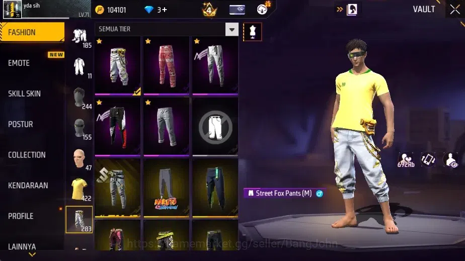 Free Fire Accounts Indonesia | 2 Evo: AK47-Blue FlameDraco&M1887-Ster image 12