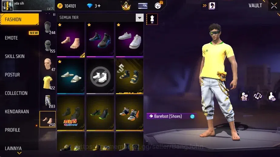 Free Fire Accounts Indonesia | 2 Evo: AK47-Blue FlameDraco&M1887-Ster image 13