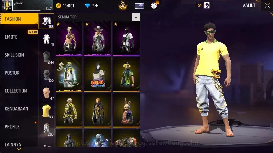 Free Fire Accounts Indonesia | 2 Evo: AK47-Blue FlameDraco&M1887-Ster image 6