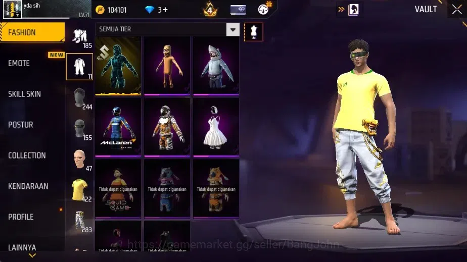 Free Fire Accounts Indonesia | 2 Evo: AK47-Blue FlameDraco&M1887-Ster image 7