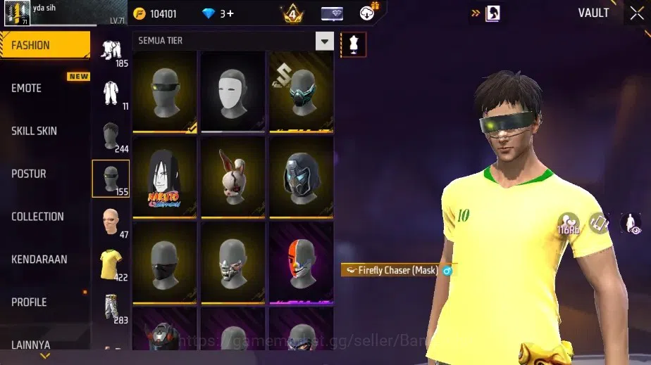 Free Fire Accounts Indonesia | 2 Evo: AK47-Blue FlameDraco&M1887-Ster image 9