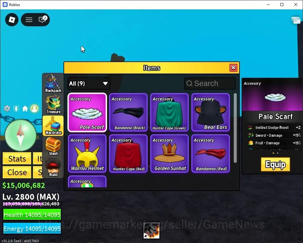 Roblox Accounts Blox Fruit|Lv 2800|Dragon Talon|15M Beli 15K Frag|1 Legend Wp [Saber]|1 Myth Fruit [Shadow] & 2 Legend|Human 4