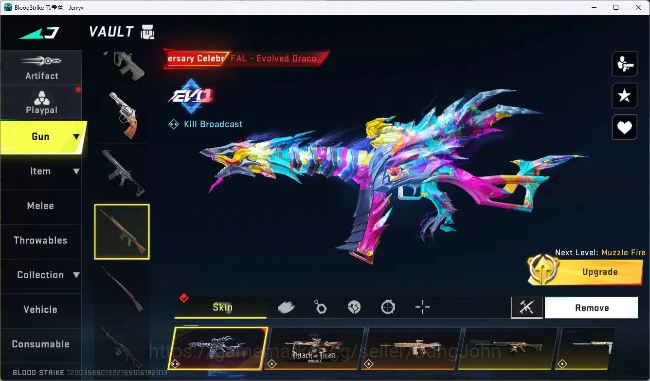 Blood Strike Accounts ASIA | 1 Eternal Zero - Odashadow| 9 Collab (2 AOT image 17