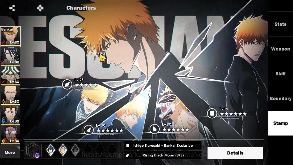BLEACH: Soul Resonance Accounts NuverseSEA|END Lv63|7 12