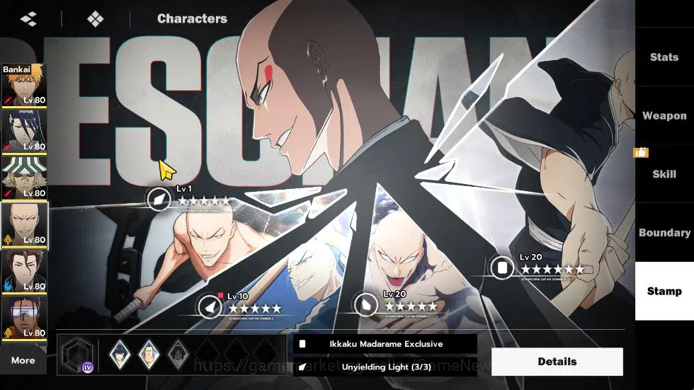 BLEACH: Soul Resonance Accounts NuverseSEA|END Lv63|7 15