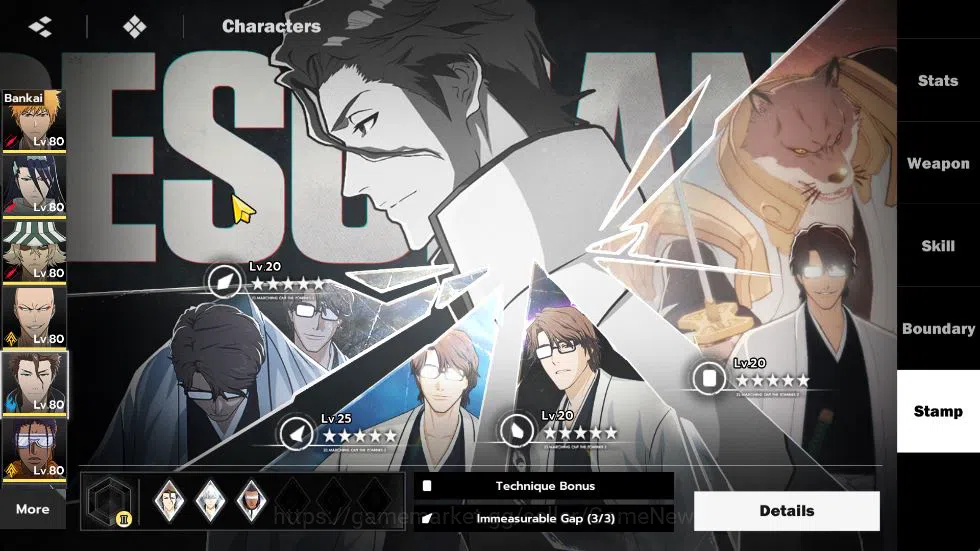 BLEACH: Soul Resonance Accounts NuverseSEA|END Lv63|7 16