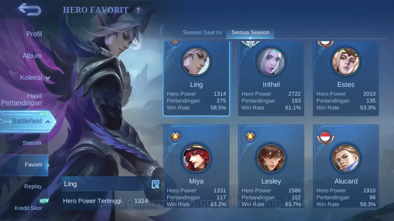 Mobile Legends: Bang Bang Accounts GLOBAL Hero 99 Skin 168 | Luckybox Gatot | Dtamer image 15