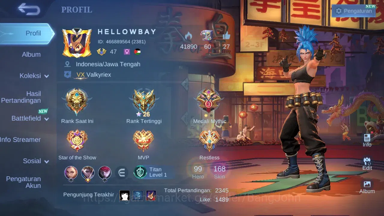 Mobile Legends: Bang Bang Accounts GLOBAL Hero 99 Skin 168 | Luckybox Gatot | Dtamer image 16