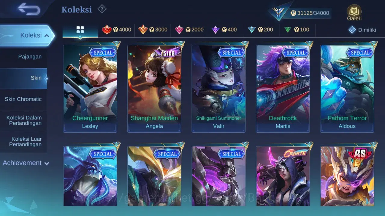 Mobile Legends: Bang Bang Accounts GLOBAL Hero 99 Skin 168 | Luckybox Gatot | Dtamer image 8