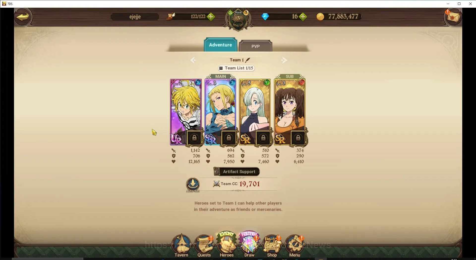The Seven Deadly Sins: Grand Cross Accounts Global | Chapter 1 | 178K CC | 3 UR | Nemesis Meli image 6