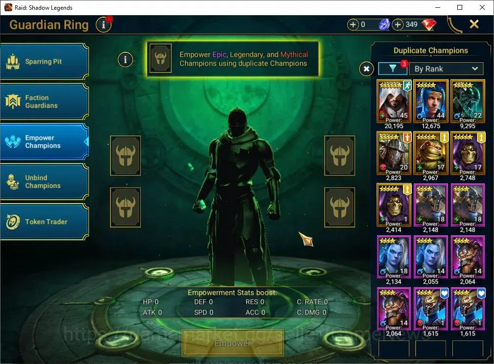Raid: Shadow Legends Accounts Mid-Game Lv 30|814K Power|17 14
