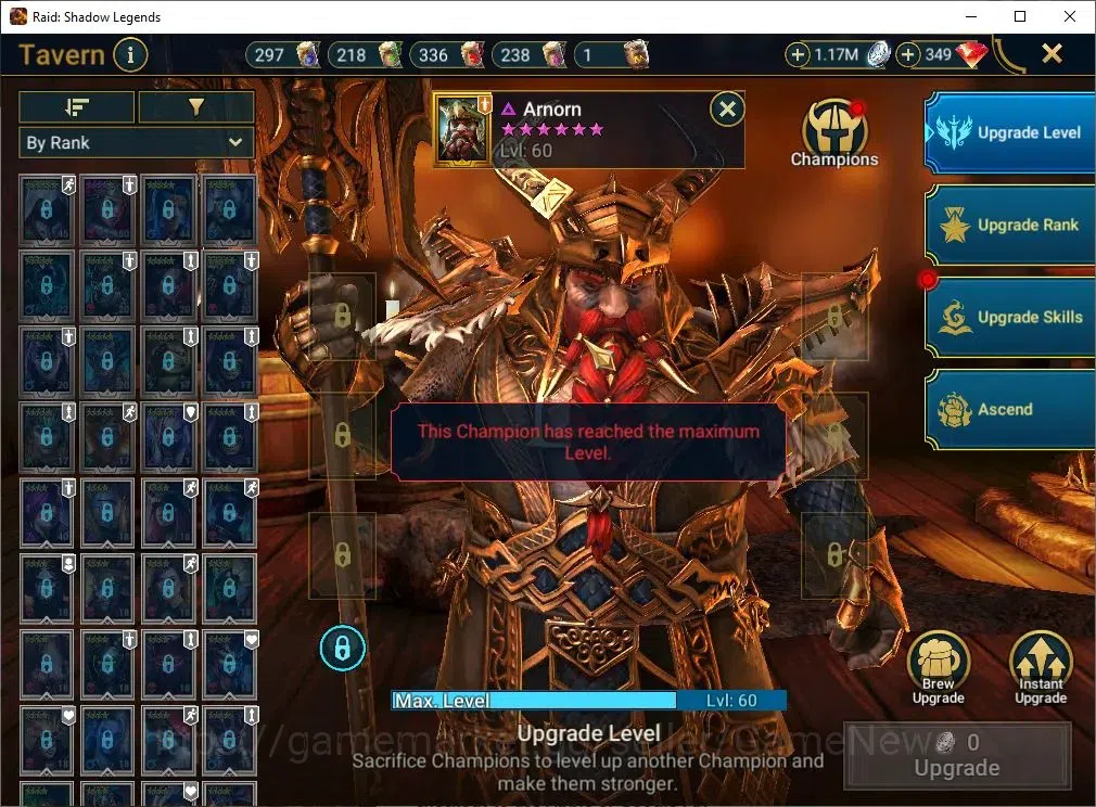 Raid: Shadow Legends Accounts Mid-Game Lv 30|814K Power|17 16