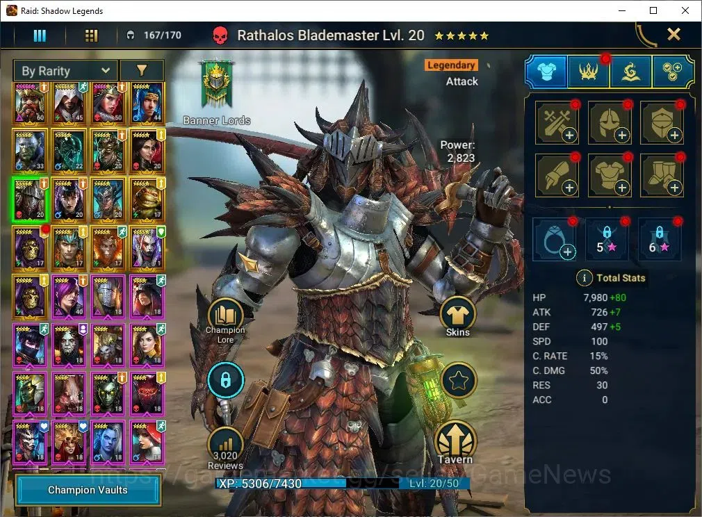 Raid: Shadow Legends Accounts Mid-Game Lv 30|814K Power|17 8