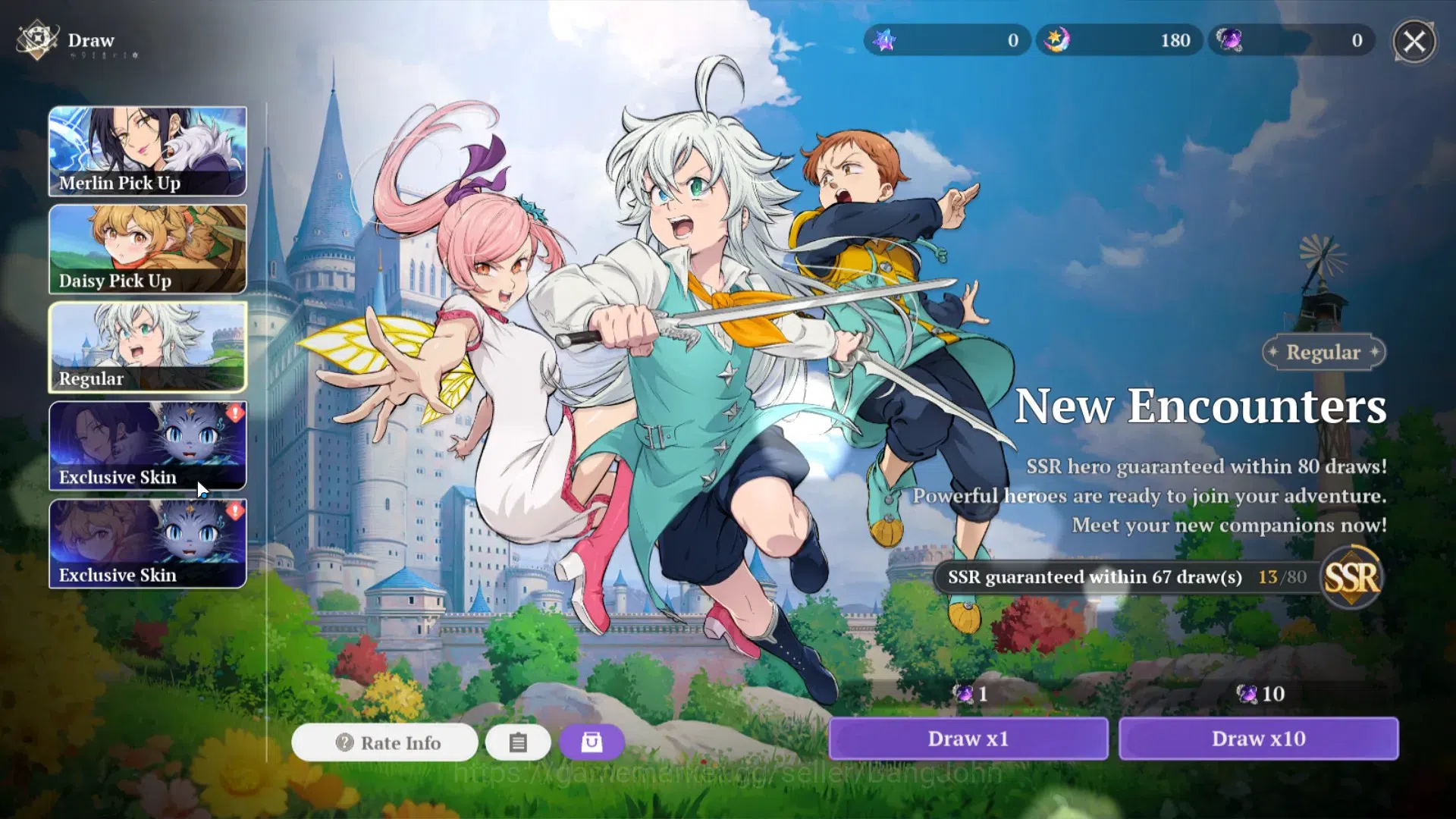 The Seven Deadly Sins: Origin Accounts SEA|Lvl 41|8 SSR|Escanor P7,Merlin P5,Mannie P3,Gu image 10