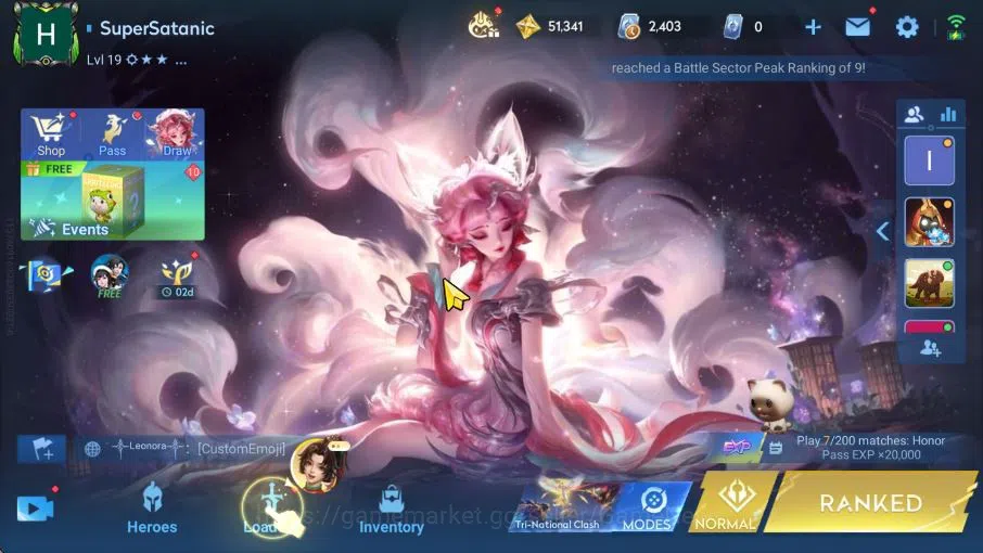 Honor of Kings Accounts Hero 36 Skin 24|Legend Lady Sun,Epic Zilong,Event( image 1