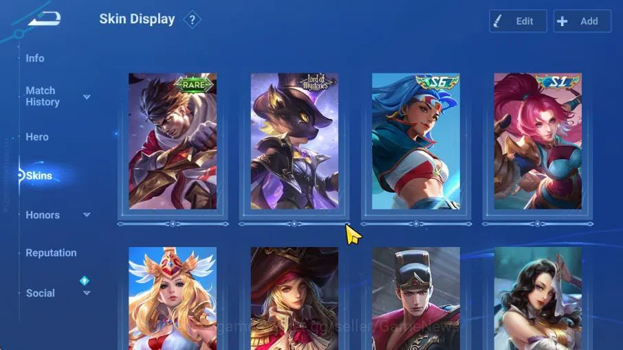 Honor of Kings Accounts Hero 36 Skin 24|Legend Lady Sun,Epic Zilong,Event( image 5