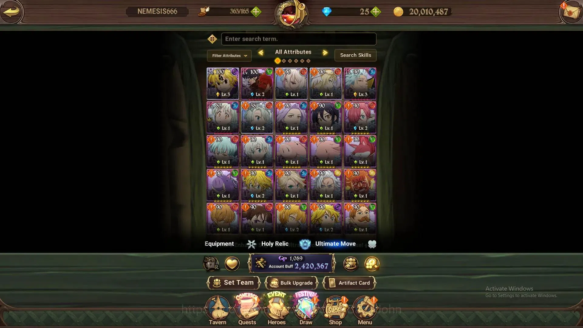 The Seven Deadly Sins: Grand Cross Accounts Global | 2.4M CC | 140 LS | LR Mesis 3/6|UR Menor image 5