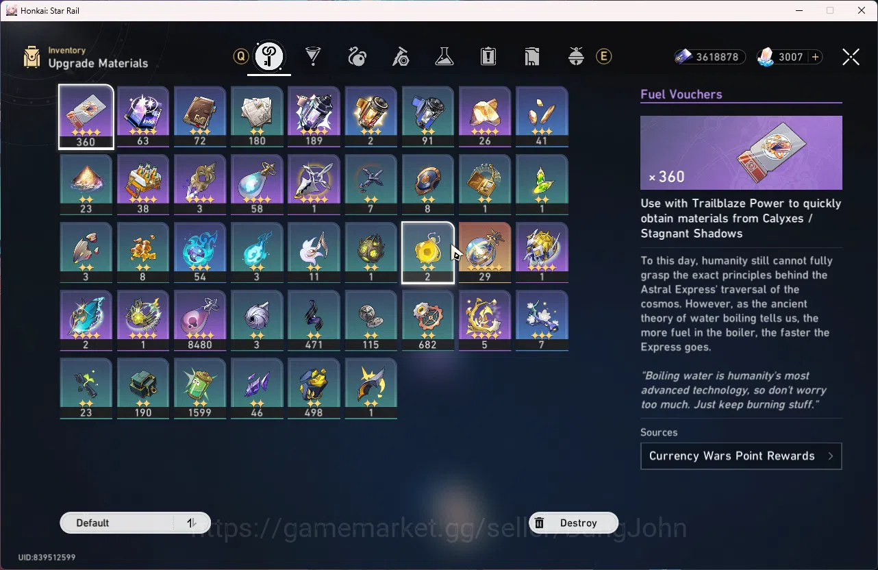 Honkai Star Rail Accounts Asia | TL 69 | 8 Limit | Phainon | Cerydra | Cyren image 4