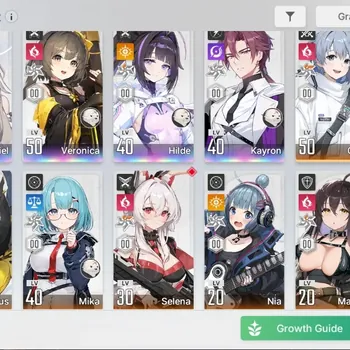 Chaos Zero Nightmare Accounts Global|Lv 43|4 SSR|Sereniel,HildeM1,Veronica,Kayron|10