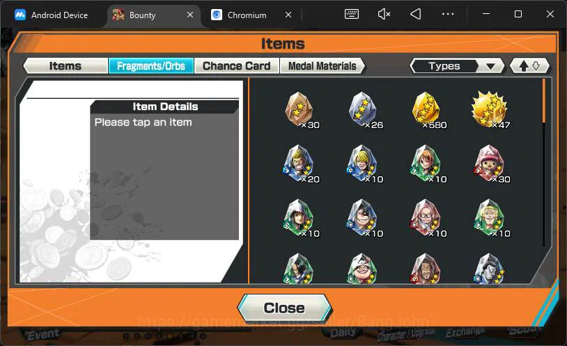 One Piece Bounty Rush Accounts GLOBAL|RD 2025|3 ex|5elders Nusjuro,FR Shank,BP KU image 3