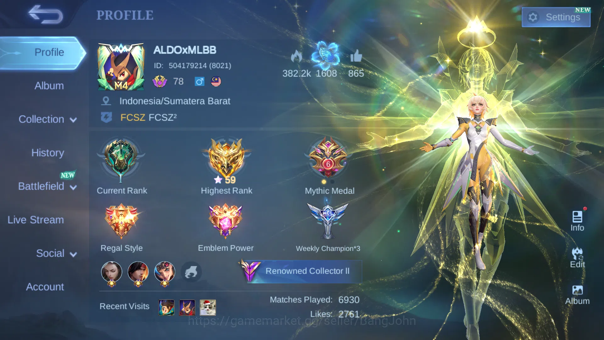 Hero 123 | Skin 264 | Emblem All Max | Prime Beatrix | Sanrio Floryn | Transformers Roger | KOF Karina | LuckyBox Guinivere | ML634B Mobile Legends: Bang Bang Others Hero 123 | Skin 264 | Emblem All Max | Prime Beatr image 1