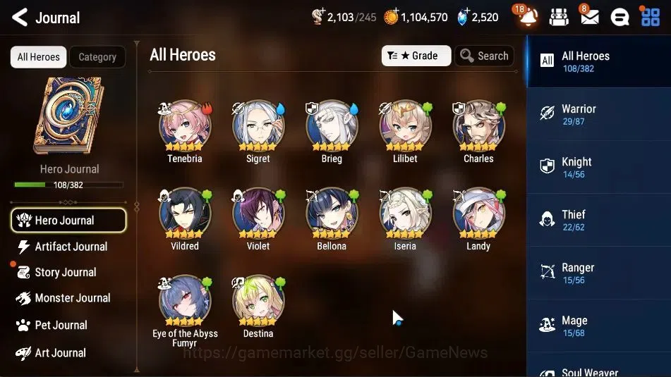 Epic Seven Accounts GLOBAL UnVerif|New Era|4 ML(Rhiana&Luciel,LC Belon image 7