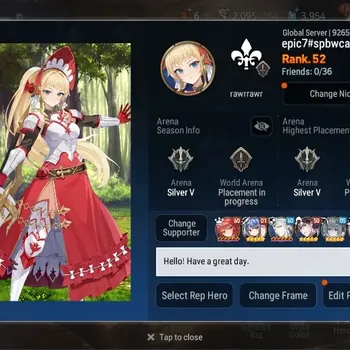 Epic Seven Accounts Limited Hero Global Unverif | 6 ML (NM Luna,LR Krau,L Cermia,PC Flan,Etc.)|Bless ON|SS 3.9K|Stigma