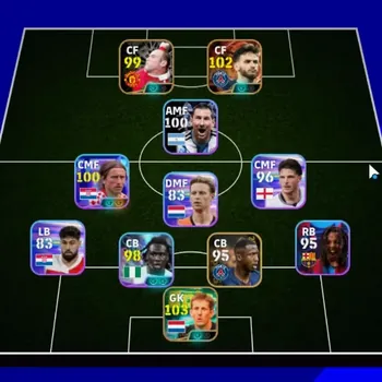 eFootball Accounts Legends & Iconic Players Android|Big Time K. Kvaratskhelia|Epic New (Edwin van der Sar),Wayne