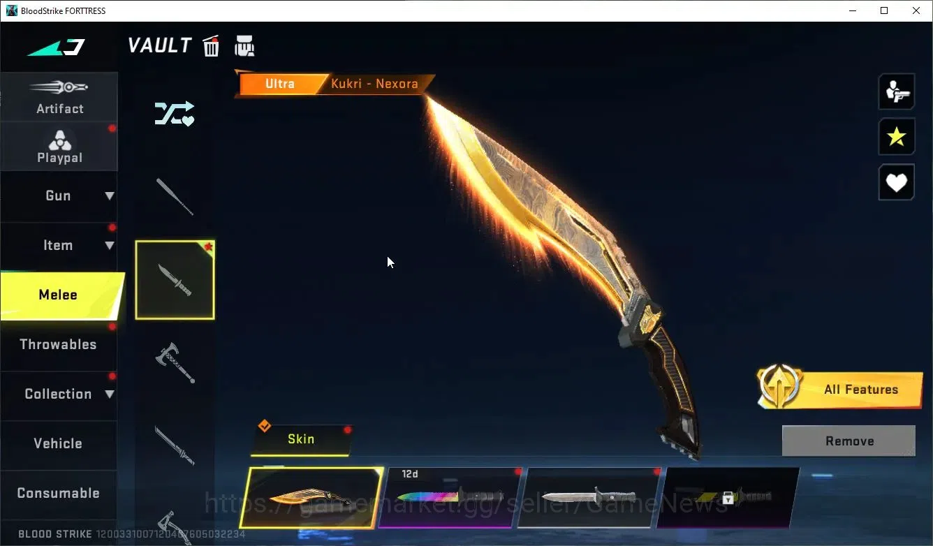 Blood Strike Accounts ASIA|MELE Kukri+Collab 7DS[M700-Elizabeth,AK47,Kar image 5