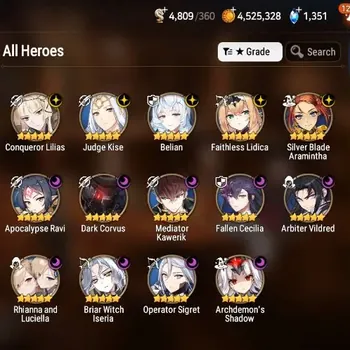 Epic Seven Accounts Limited Hero Global|Verif|14 ML(RnL,Arbi,Belian,A.Ravi,Etc.)+Shuna,Ram,FairyTale Tenebria,Etc.|Bless