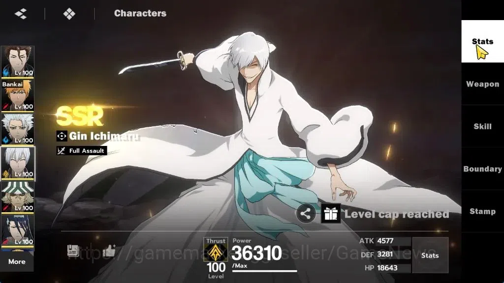BLEACH: Soul Resonance Accounts NuverseSEA|LV 75|12 SSR [(AizenB1,Ichigo,Toshiro,G image 13