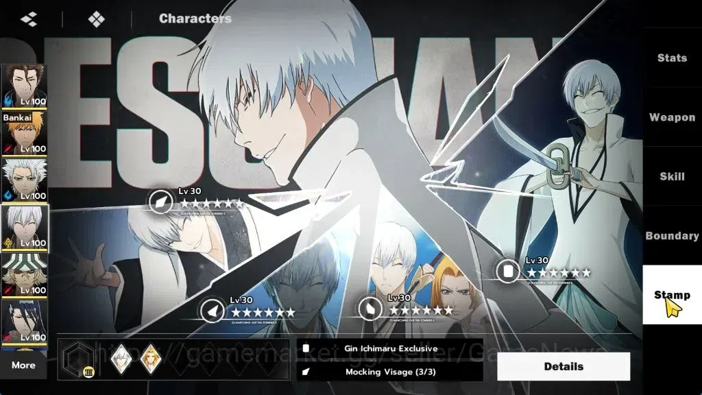 BLEACH: Soul Resonance Accounts NuverseSEA|LV 75|12 SSR [(AizenB1,Ichigo,Toshiro,G image 15