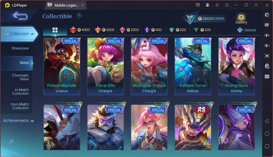 Mobile Legends: Bang Bang Accounts GLOBAL Hero 85 Skin 143 |Covenant Lesly|Dtamer[Val image 3