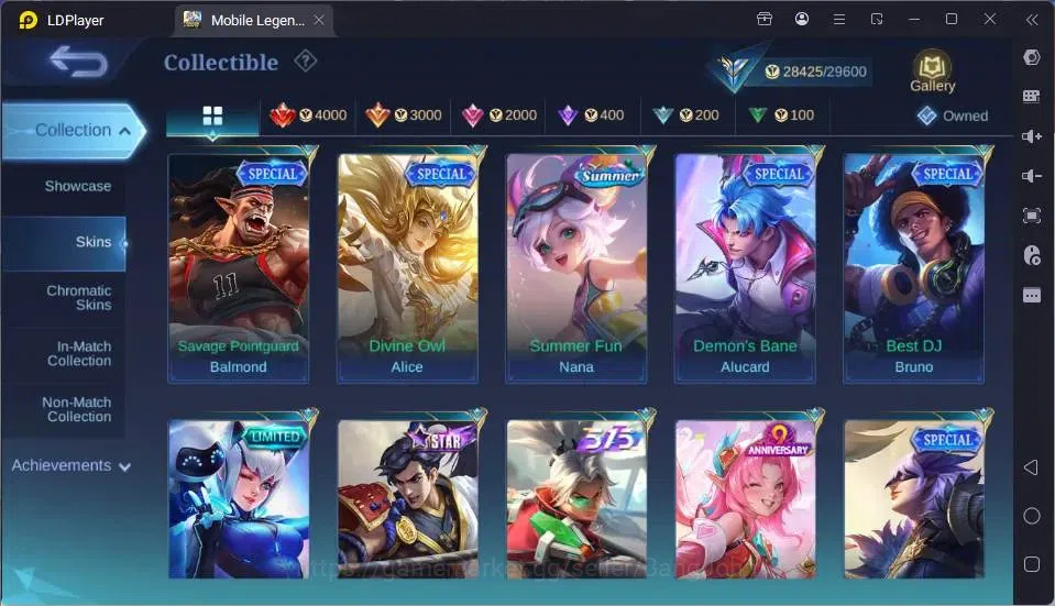 Mobile Legends: Bang Bang Accounts GLOBAL Hero 85 Skin 143 |Covenant Lesly|Dtamer[Val image 5