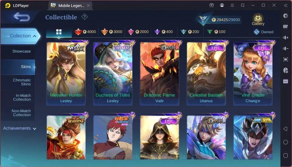 Mobile Legends: Bang Bang Accounts GLOBAL Hero 85 Skin 143 |Covenant Lesly|Dtamer[Val image 7