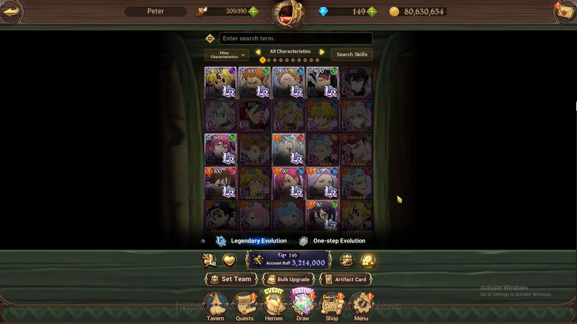 The Seven Deadly Sins: Grand Cross Accounts ASIA|3,2M CC|149 DM+105 LS|5 LR+9 UR+Colab ReZero| image 8