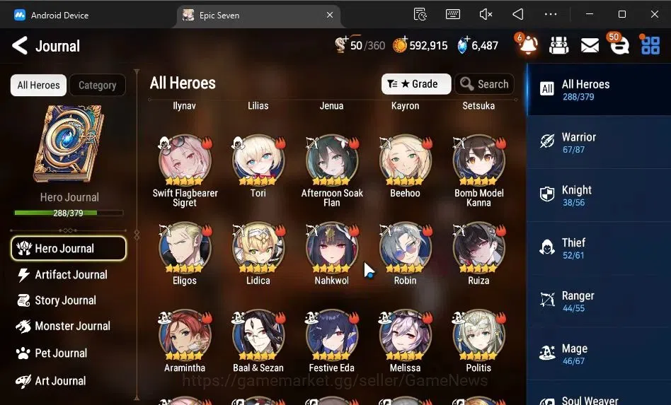 Epic Seven Accounts ASIA Verif|40 ML[SN Yulha,Shepherd ot Dark Diene,S image 10