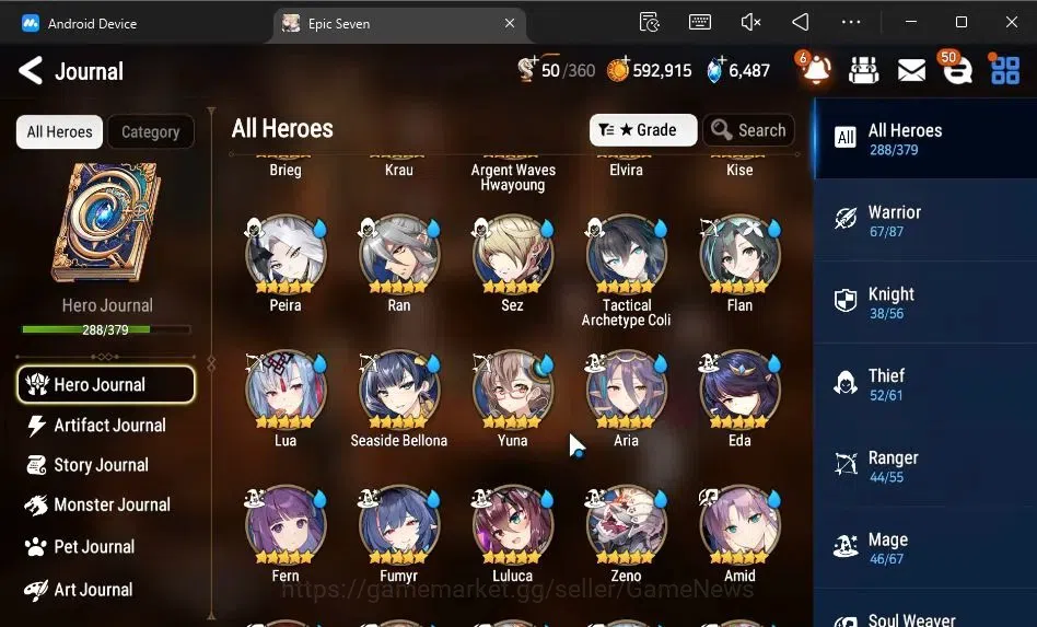 Epic Seven Accounts ASIA Verif|40 ML[SN Yulha,Shepherd ot Dark Diene,S image 12